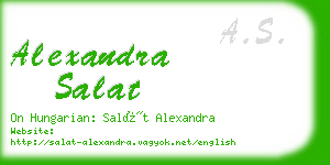 alexandra salat business card